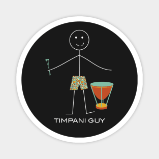 Funny Mens Timpani Design Magnet